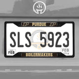 Purdue Boilermakers Metal License Plate Frame Black Finish