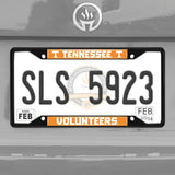 Tennessee Volunteers Metal License Plate Frame Black Finish