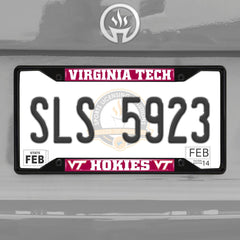 Virginia Tech Hokies Metal License Plate Frame Black Finish