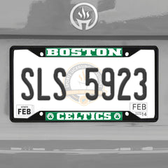 Boston Celtics Metal License Plate Frame Black Finish - Boston Celtics