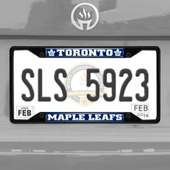 Toronto Maple Leafs Metal License Plate Frame Black Finish