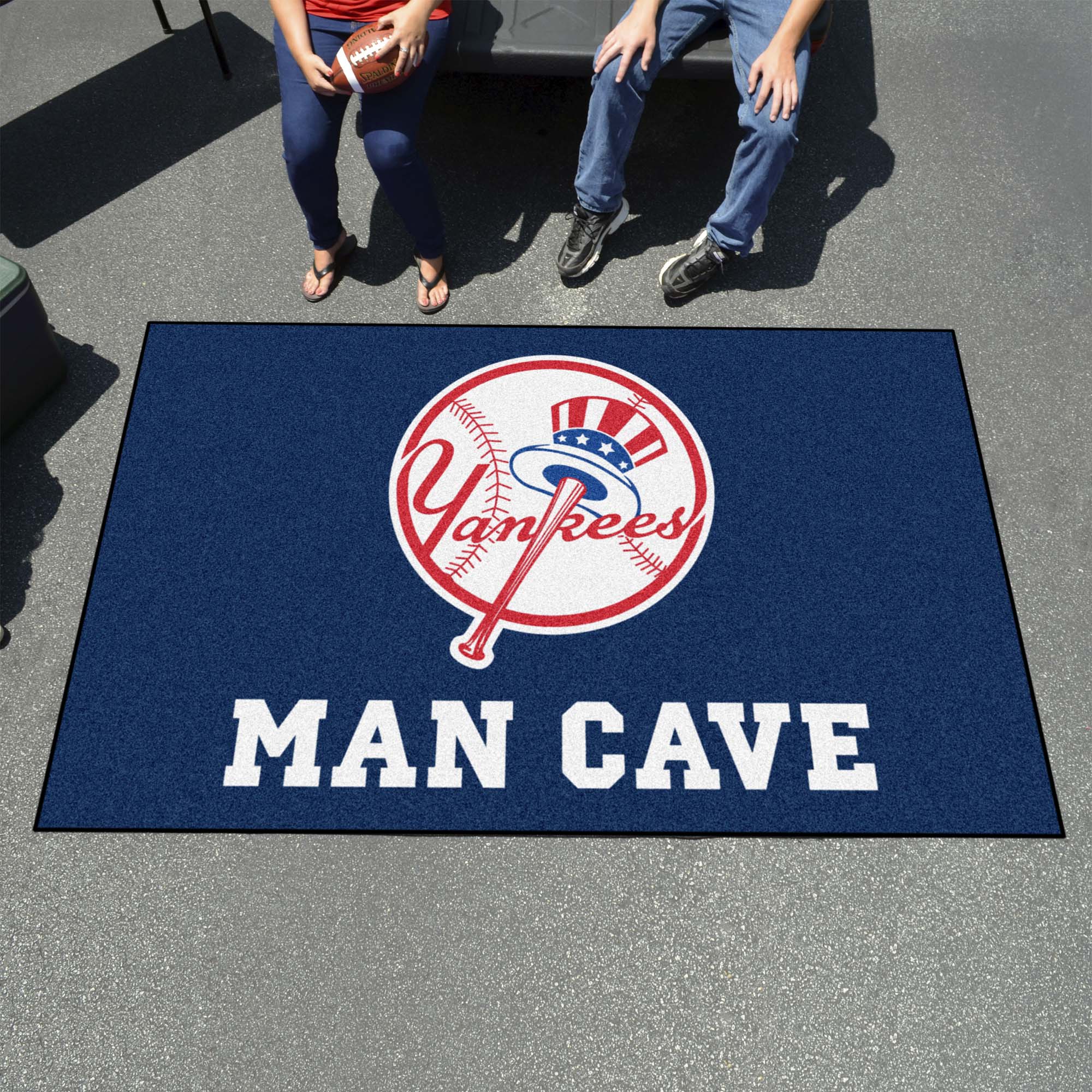 New York Yankees Man Cave Ulti-Mat Rug - 5ft. x 8ft.