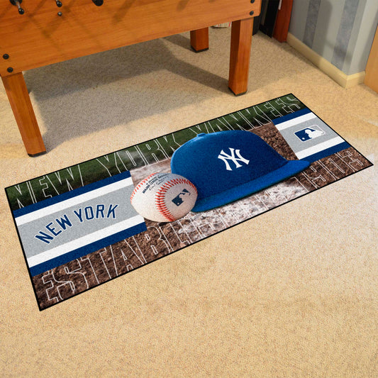 New York Yankees Baseball Runner Rug - 30in. x 72in.