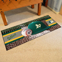 Oakland Athletics Baseball Runner Rug - 30in. x 72in. - Oakland Athletics