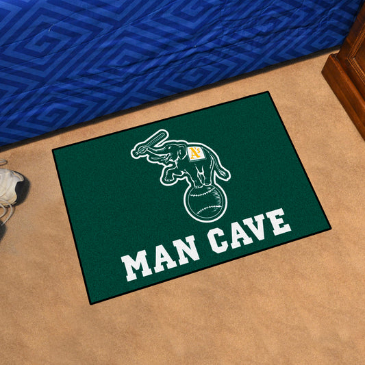 Oakland Athletics Man Cave Starter Mat Accent Rug - 19in. x 30in. - Oakland Athletics