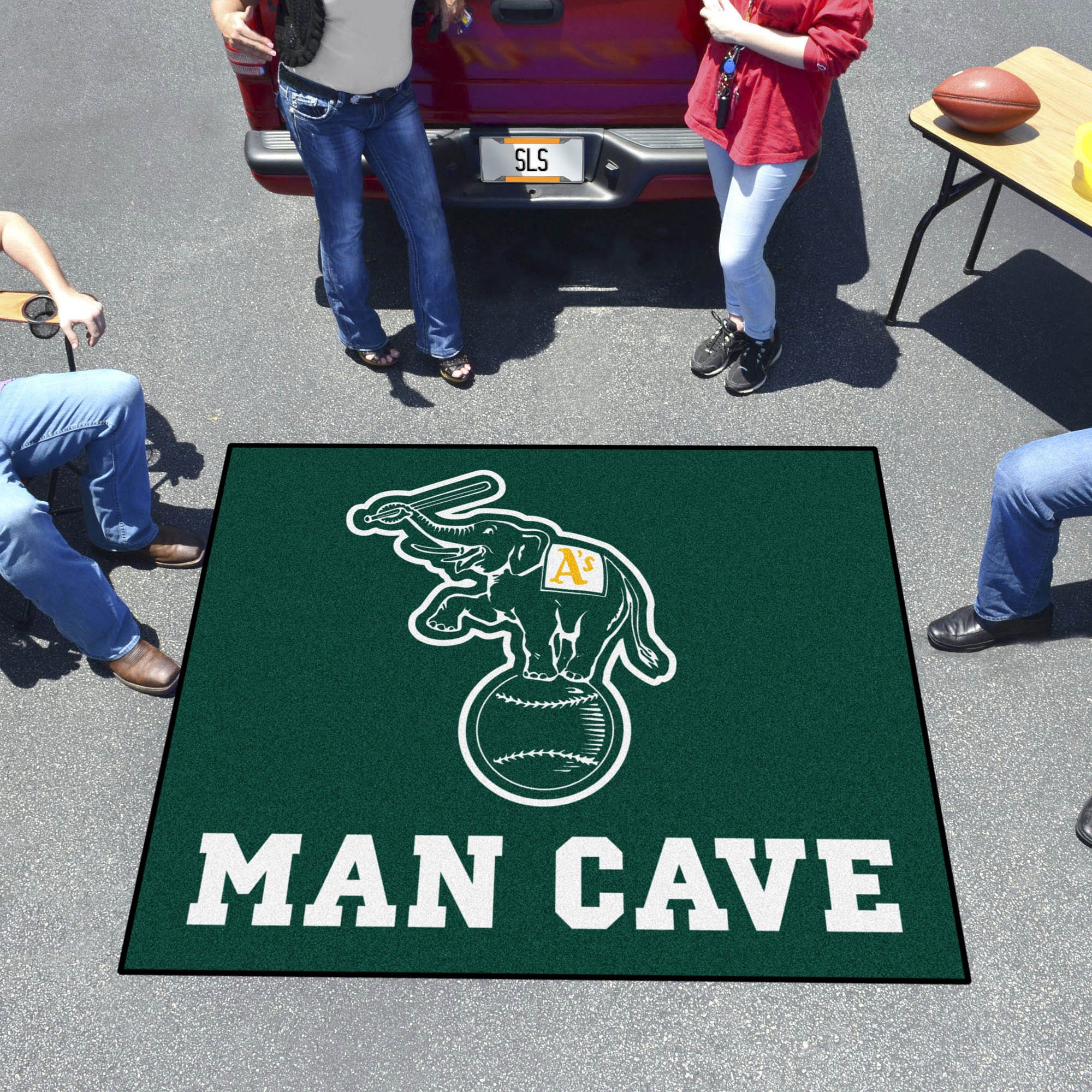 Oakland Athletics Man Cave Tailgater Rug - 5ft. x 6ft.