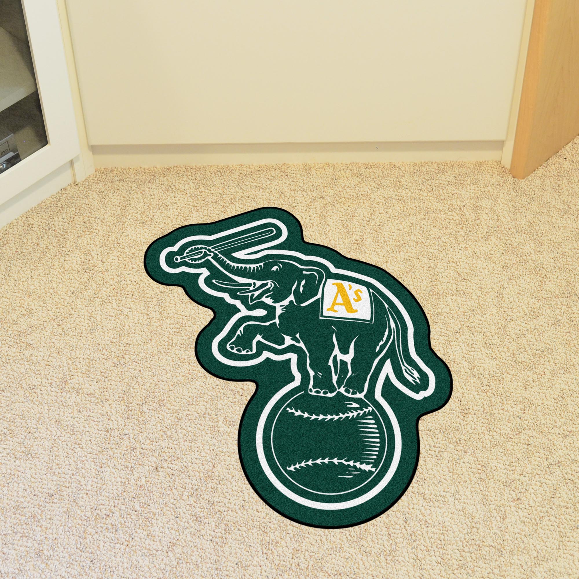 Oakland Athletics Elephant Mascot Rug