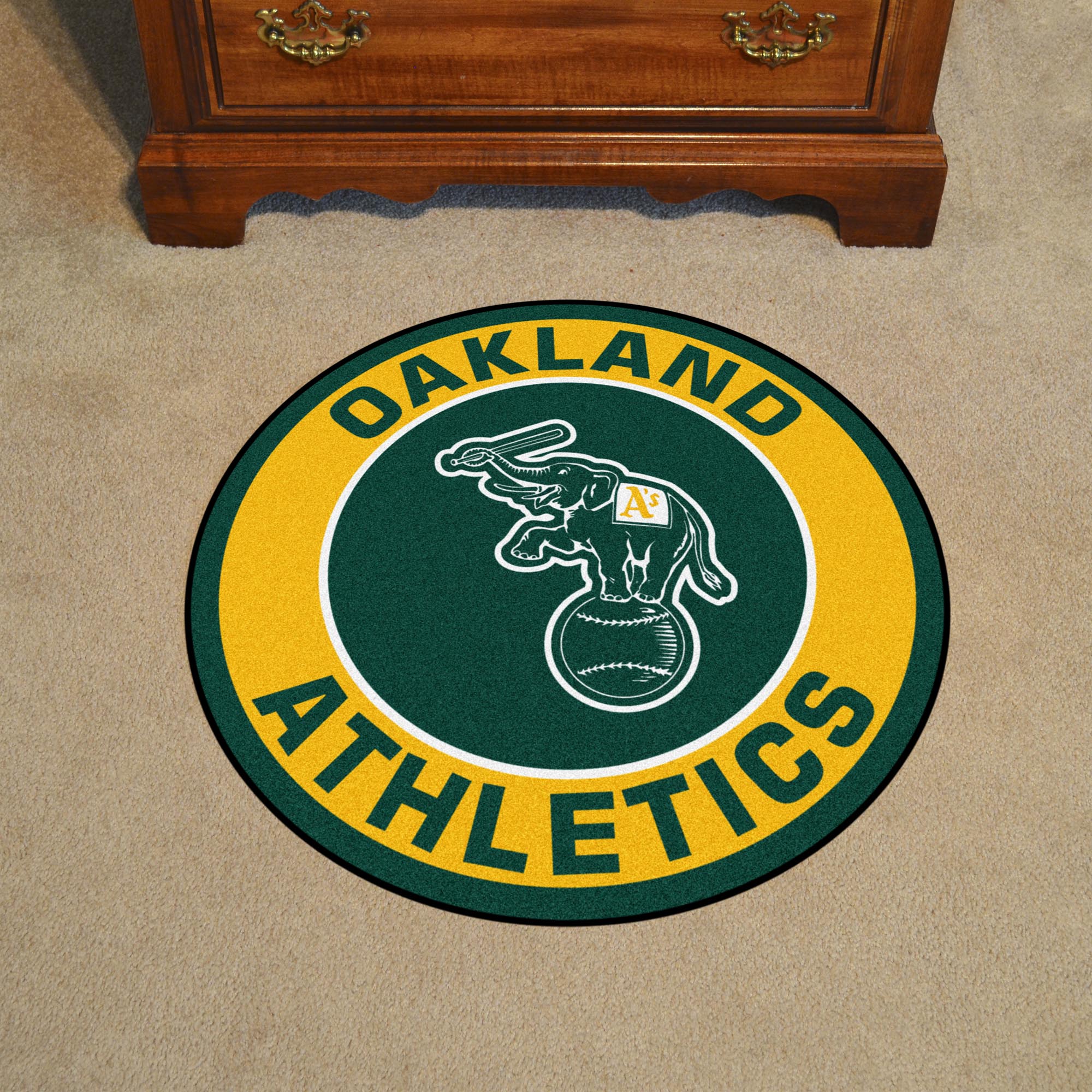 Oakland Athletics Roundel Rug - 27in. Diameter