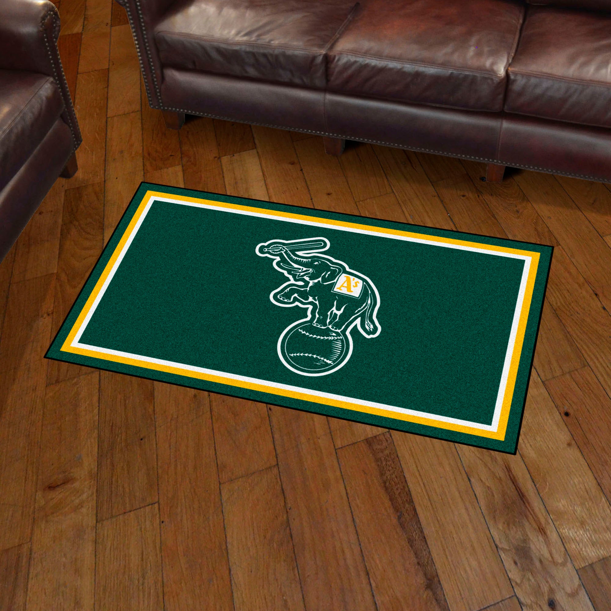 Oakland Athletics 3ft. x 5ft. Plush Area Rug