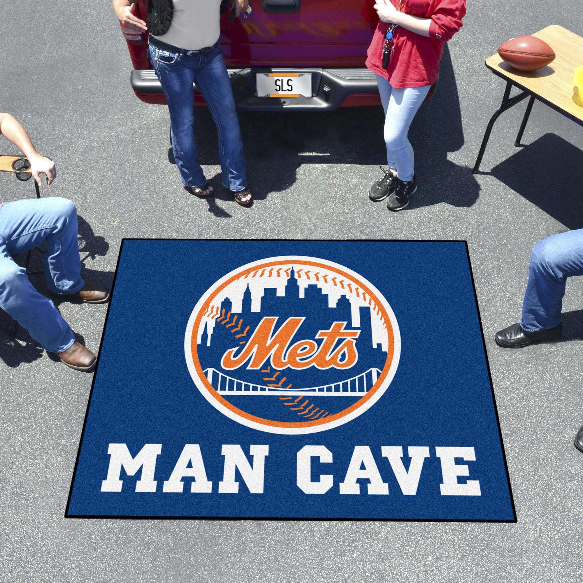 New York Mets Man Cave Tailgater Rug - 5ft. x 6ft.