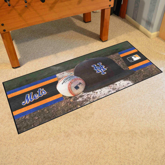 New York Mets Baseball Runner Rug - 30in. x 72in. - New York Mets