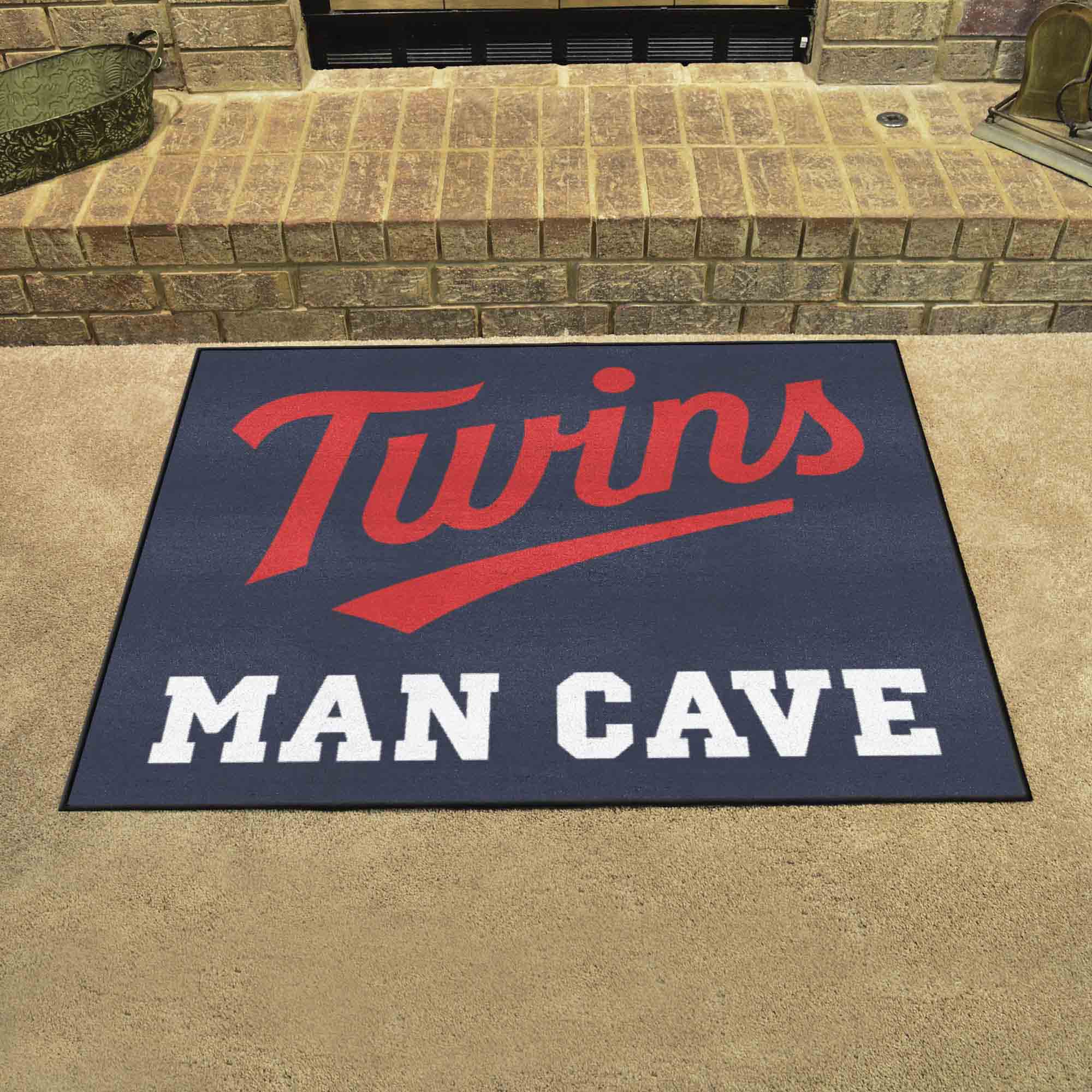 Minnesota Twins Man Cave All-Star Rug - 34 in. x 42.5 in.