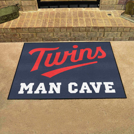 Minnesota Twins Man Cave All-Star Rug - 34 in. x 42.5 in. - Minnesota Twins