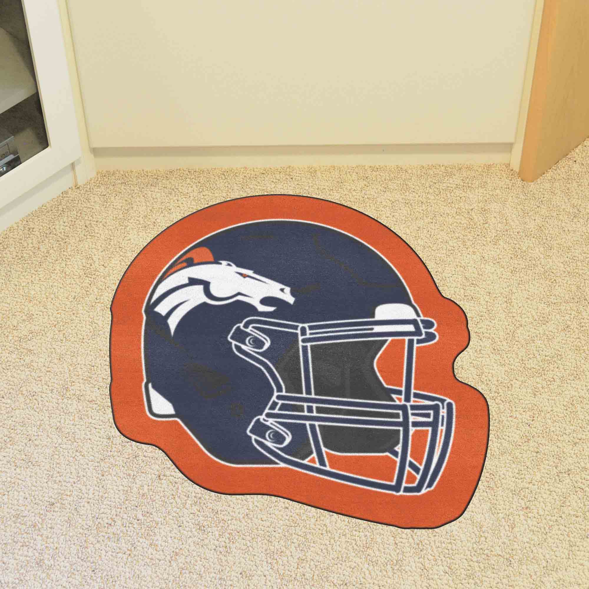 Denver Broncos Mascot Helmet Rug