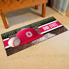 Ohio State Buckeyes Baseball Runner Rug - 30in. x 72in.