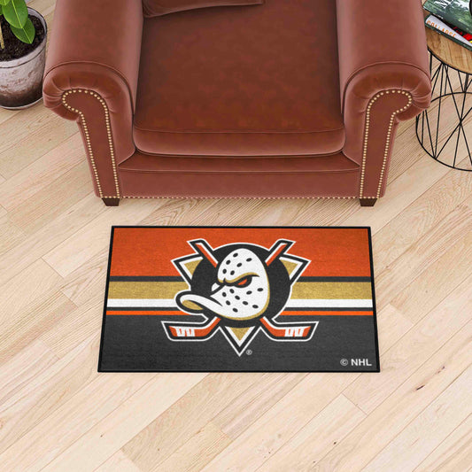 Anaheim Ducks Starter Mat Accent Rug - 19in. x 30in. Uniform Alternate Design