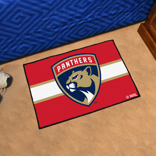 Florida Panthers Starter Mat Accent Rug - 19in. x 30in. Uniform Alternate Design