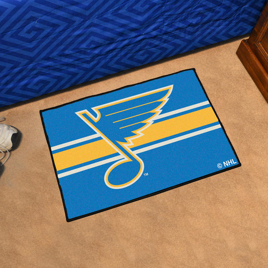 St. Louis Blues Starter Mat Accent Rug - 19in. x 30in. Uniform Alternate Design