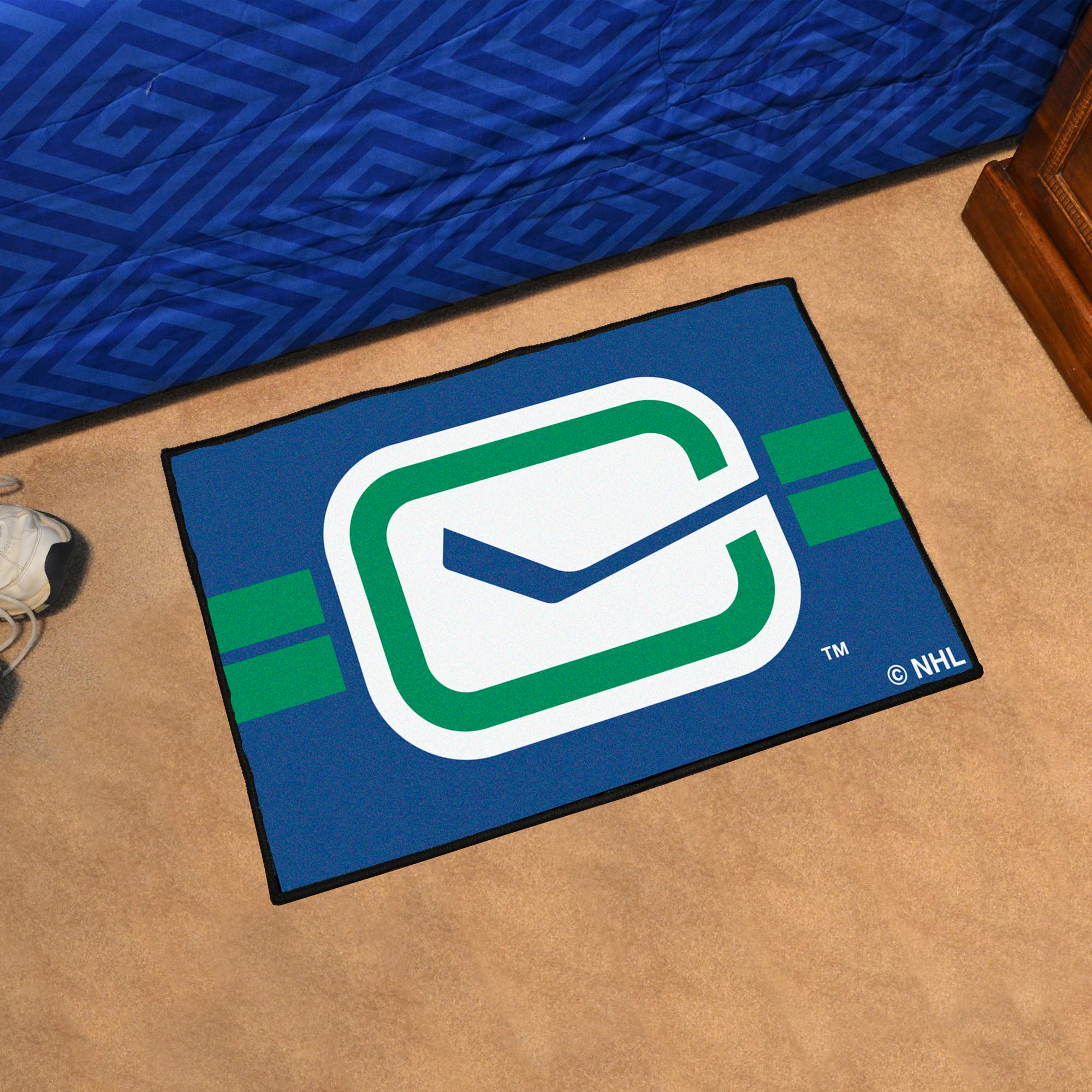 Vancouver Canucks Starter Mat Accent Rug - 19in. x 30in. Uniform Alternate Design