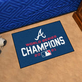 Atlanta Braves 2021 MLB World Series Champions Starter Mat Accent Rug - 19in. x 30in. - Atlanta Braves