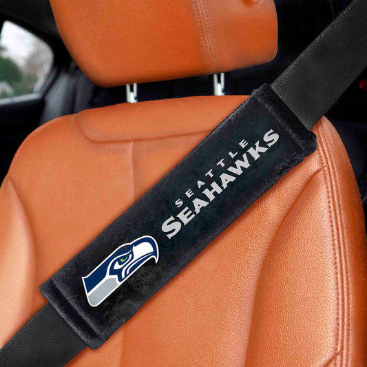 Seattle Seahawks Embroidered Seatbelt Pad - 2 Pieces