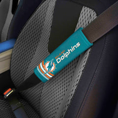 Miami Dolphins Team Color Rally Seatbelt Pad - 2 Pieces