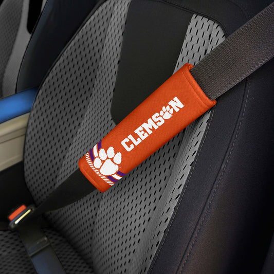 Clemson Tigers Team Color Rally Seatbelt Pad - 2 Pieces - Clemson