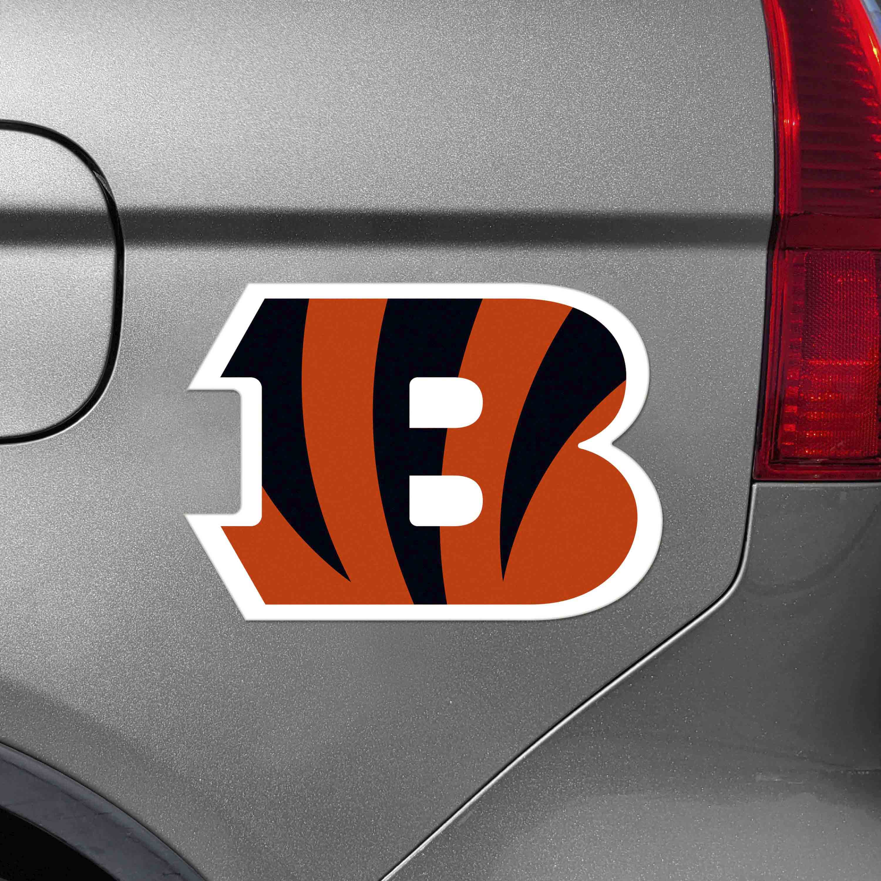 Cincinnati Bengals Large Team Logo Magnet 10" (8.7329"x8.3078")