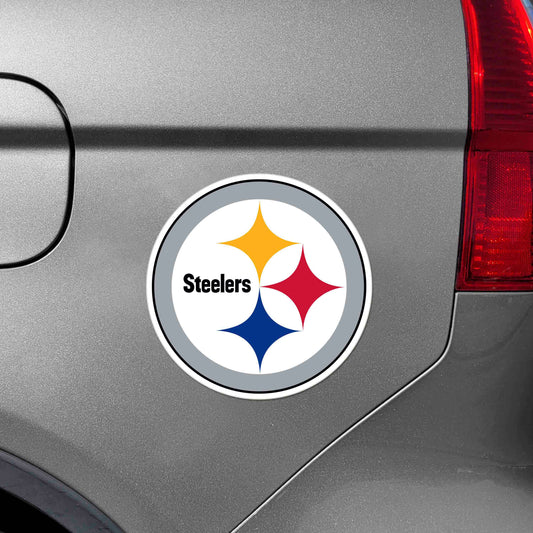 Pittsburgh Steelers Large Team Logo Magnet 10" (8.7329"x8.3078") - Pittsburgh Steelers