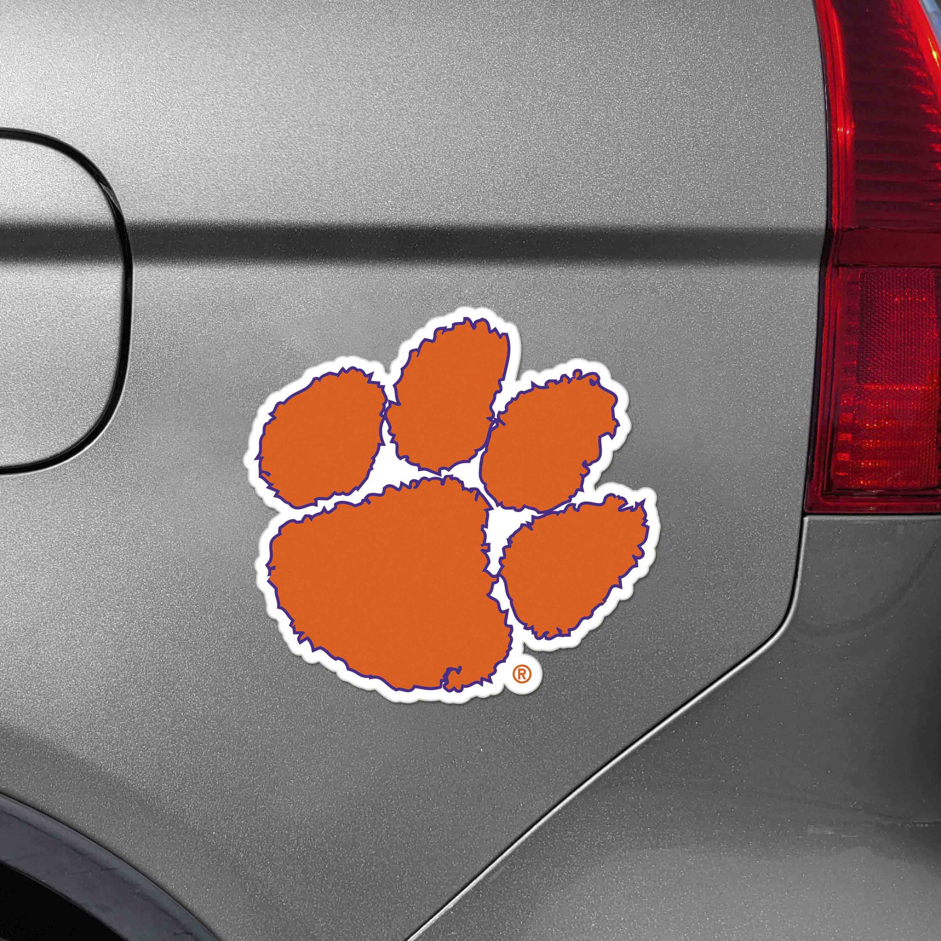 Clemson Tigers Large Team Logo Magnet 10" (8.7329"x8.3078")