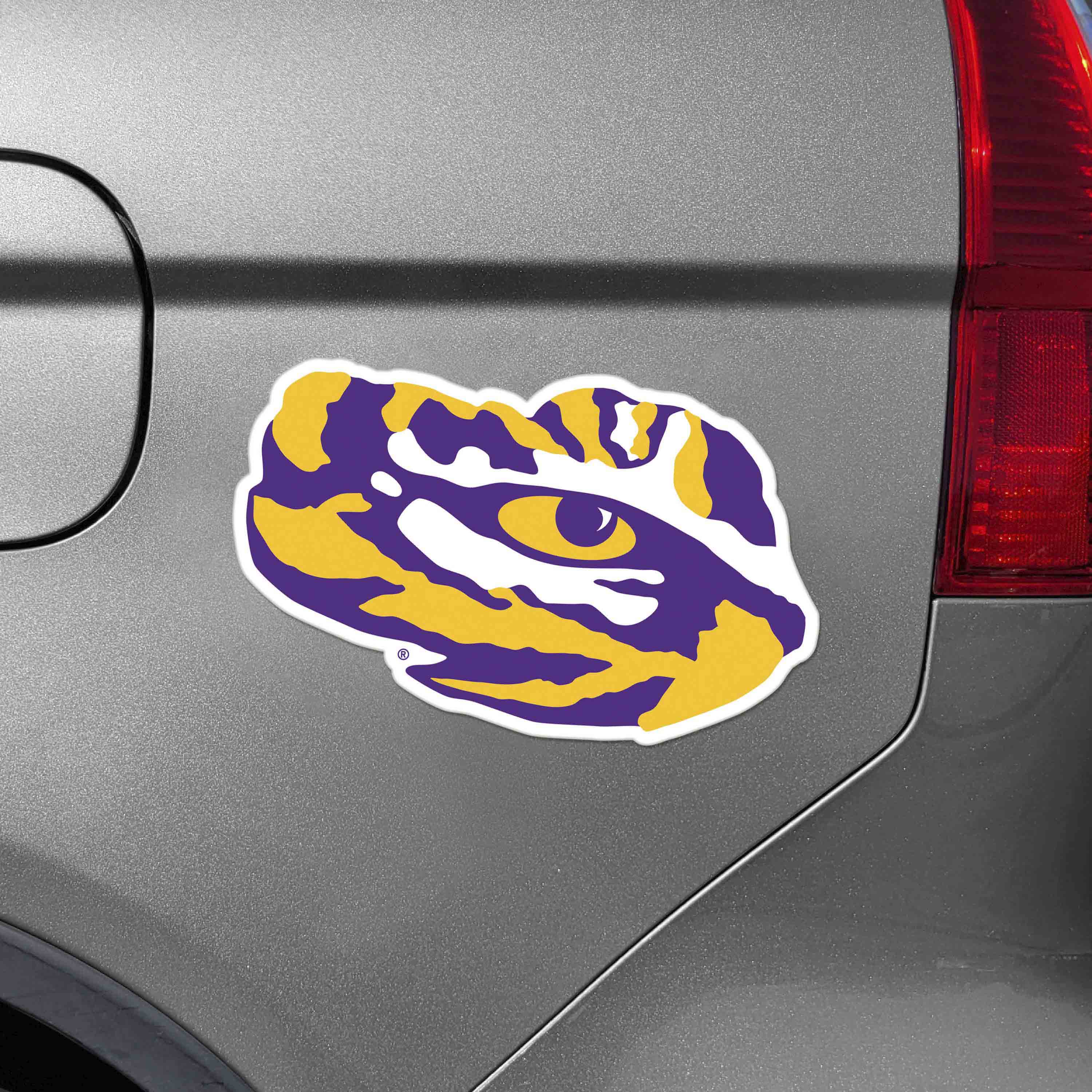 LSU Tigers Large Team Logo Magnet 10" (8.7329"x8.3078")