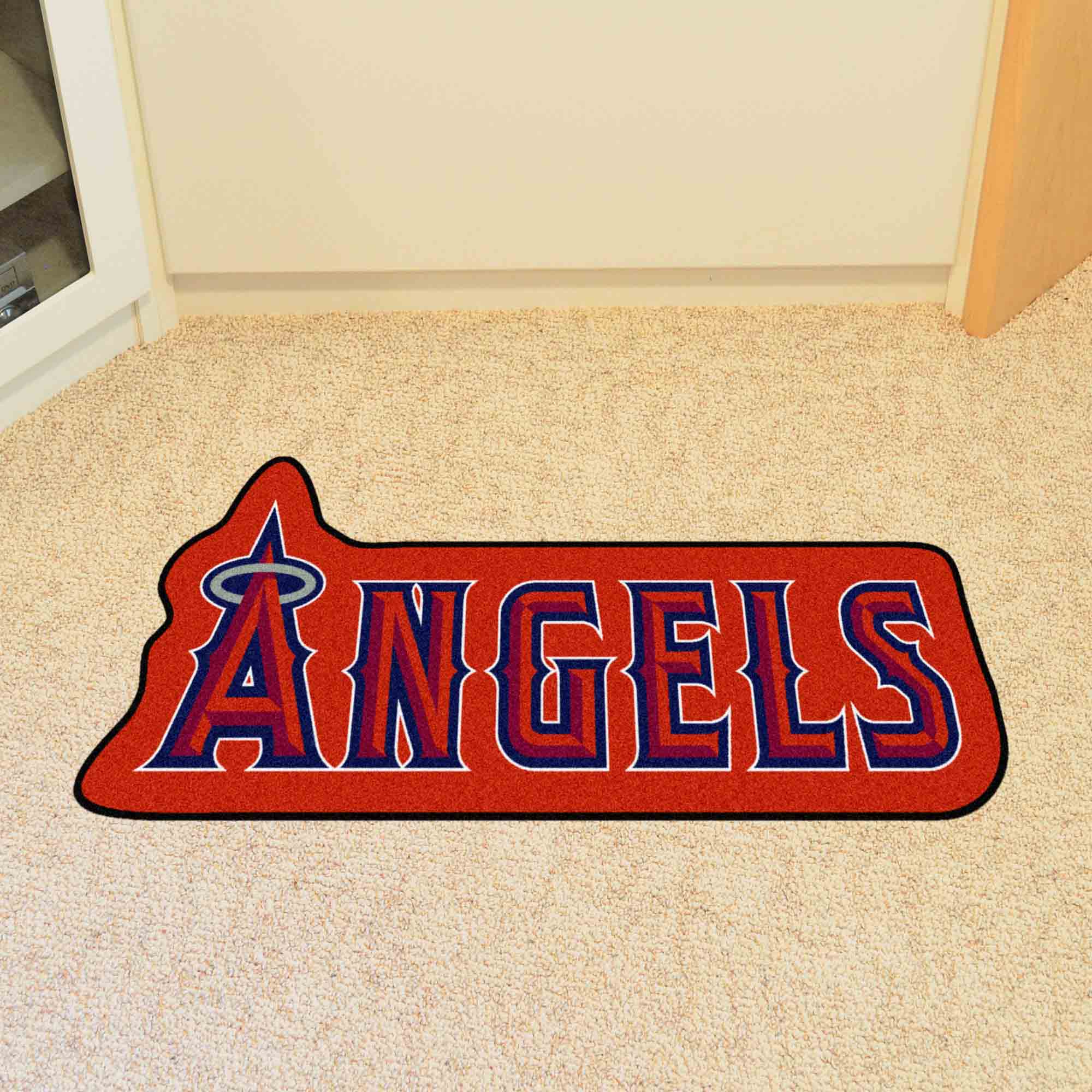 Los Angeles Angels Mascot Rug "Angels" Wordmark