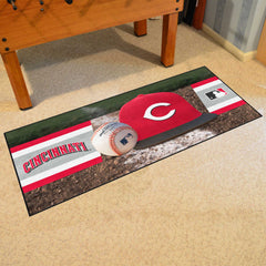 Cincinnati Reds Baseball Runner Rug - 30in. x 72in.