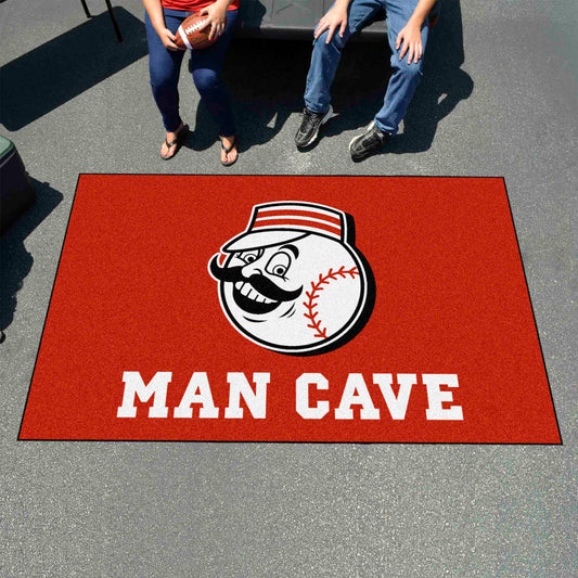 Cincinnati Reds Man Cave Ulti-Mat Rug - 5ft. x 8ft.