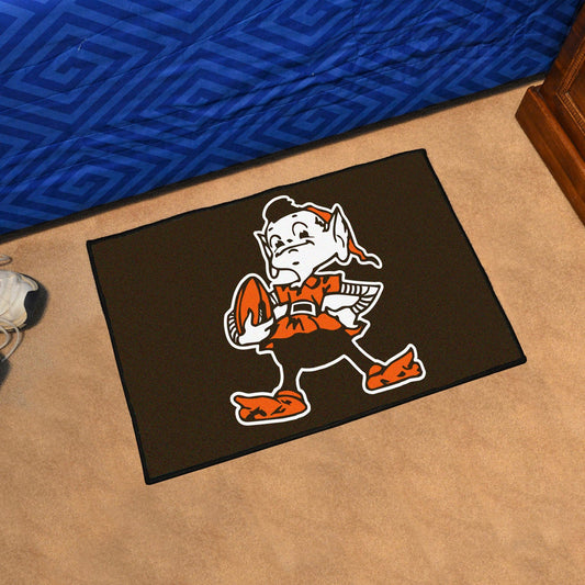 Cleveland Browns Starter Mat Accent Rug - 19in. x 30in., NFL Vintage - Cleveland Browns