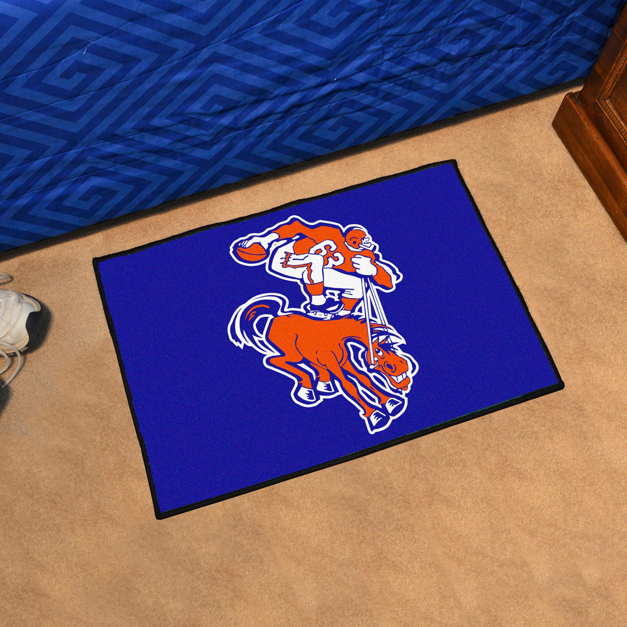 Denver Broncos Starter Mat Accent Rug - 19in. x 30in., NFL Vintage