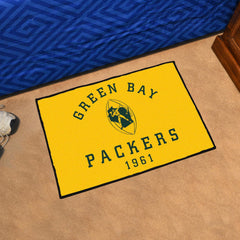 Green Bay Packers Starter Mat Accent Rug - 19in. x 30in., NFL Vintage - Green Bay Packers