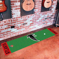 Atlanta Falcons Putting Green Mat - 1.5ft. x 6ft., NFL Vintage - Atlanta Falcons