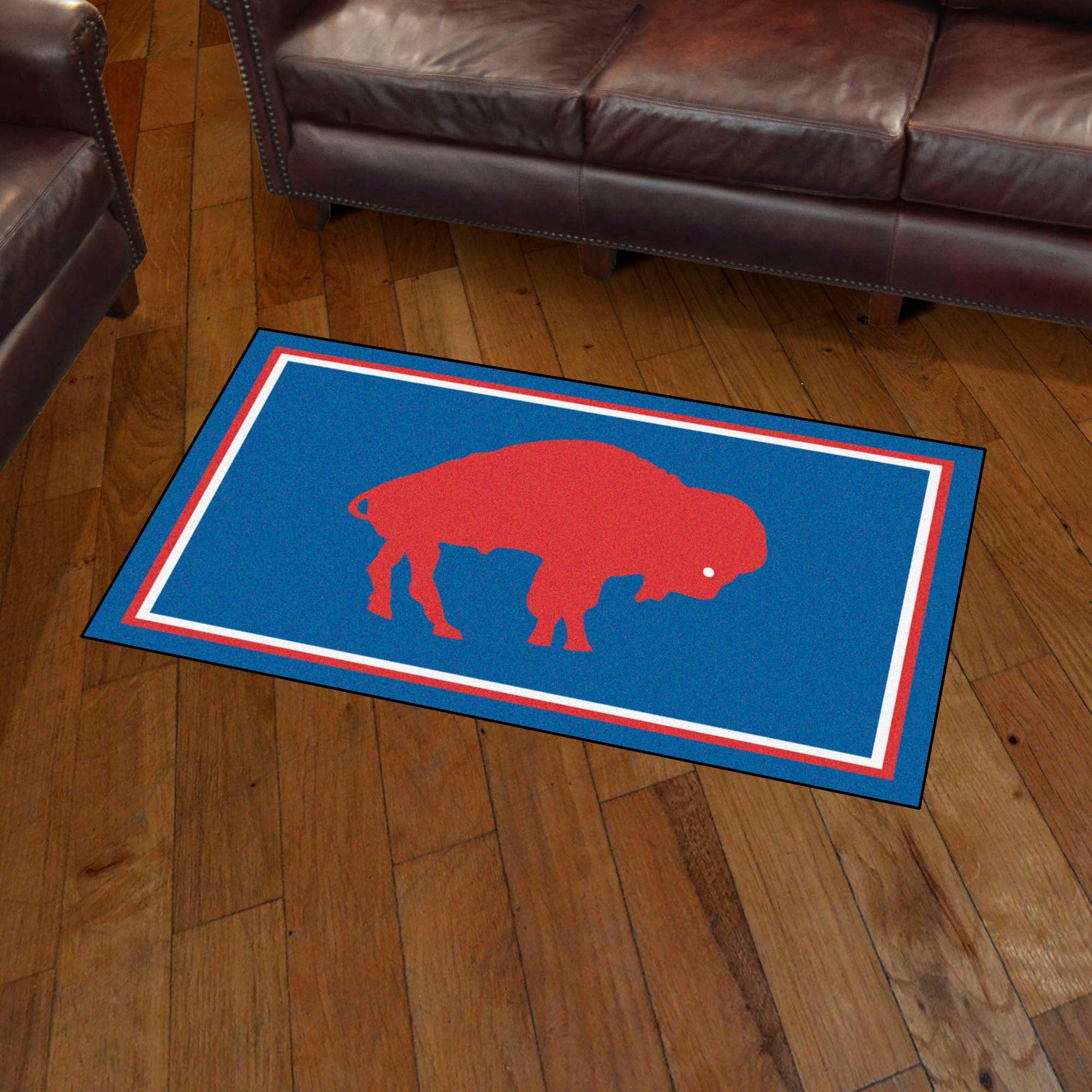 Buffalo Bills 3ft. x 5ft. Plush Area Rug, NFL Vintage - Buffalo Bills