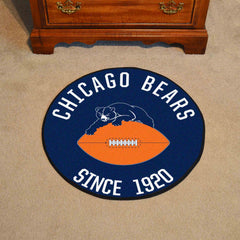 Chicago Bears Roundel Rug - 27in. Diameter, NFL Vintage