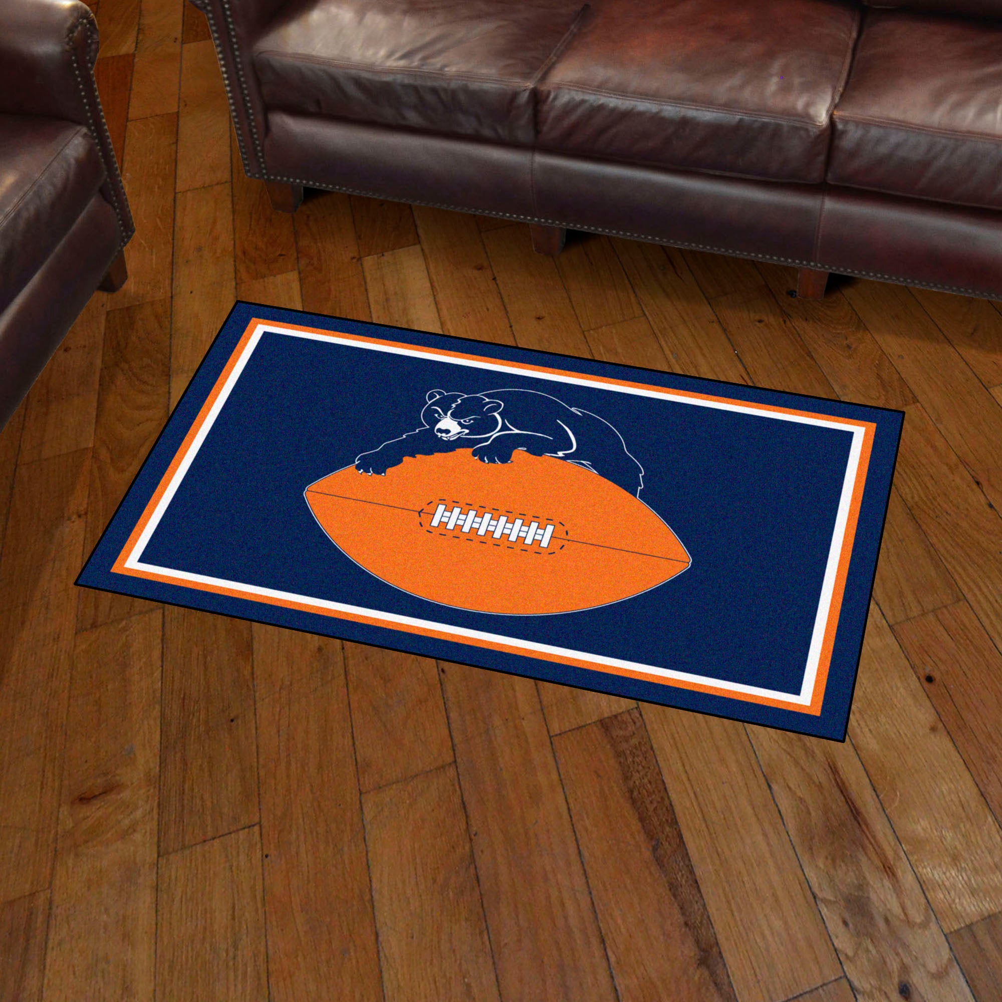 Chicago Bears 3ft. x 5ft. Plush Area Rug, NFL Vintage - Chicago Bears