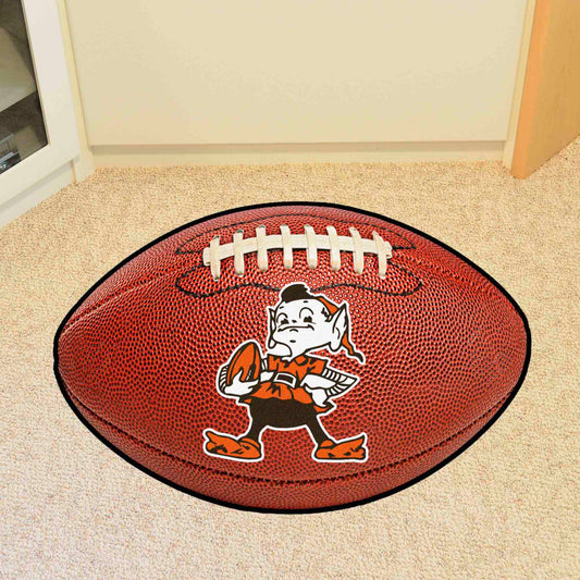 Cleveland Browns Football Rug - 20.5in. x 32.5in., NFL Vintage