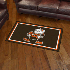 Cleveland Browns 3ft. x 5ft. Plush Area Rug, NFL Vintage - Cleveland Browns