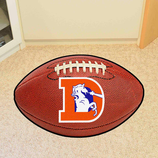 Denver Broncos Football Rug - 20.5in. x 32.5in., NFL Vintage