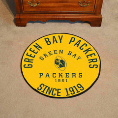 Green Bay Packers Roundel Rug - 27in. Diameter, NFL Vintage