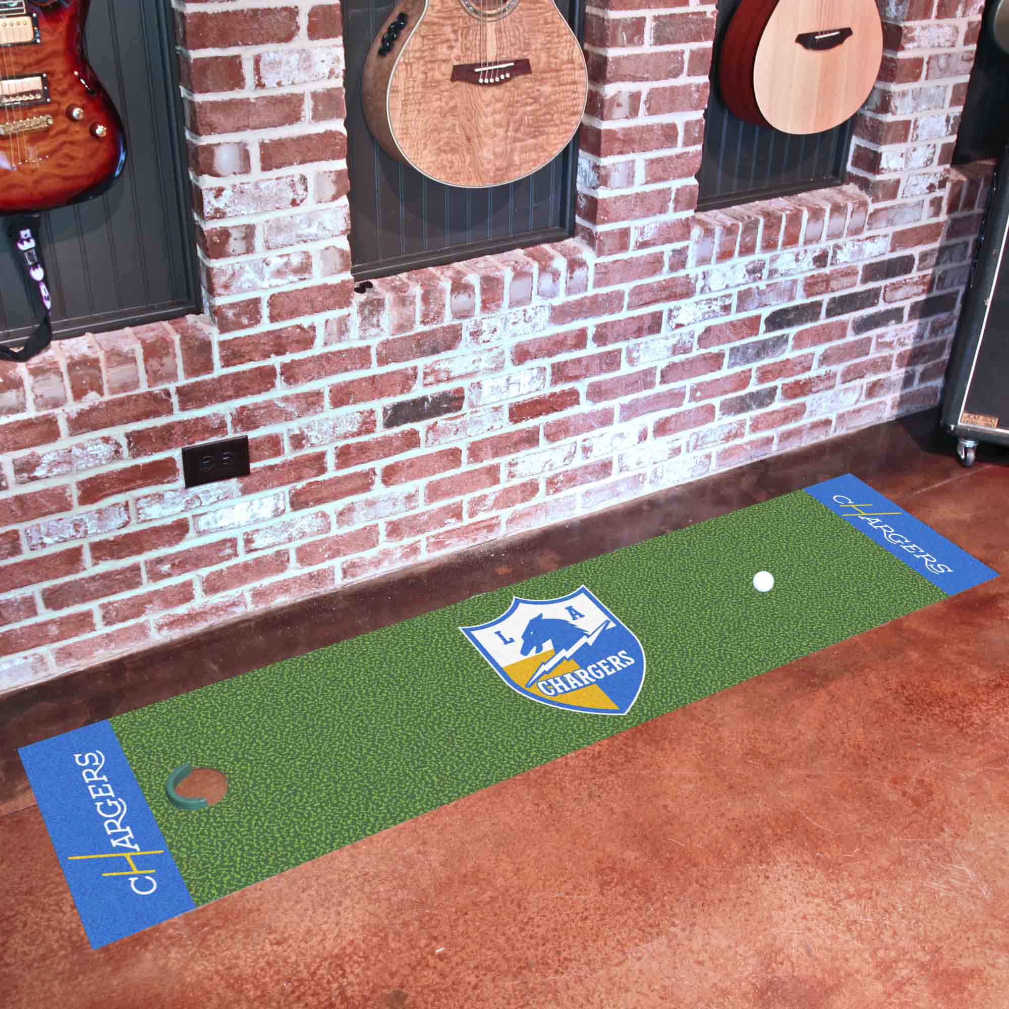 Los Angeles Chargers Putting Green Mat - 1.5ft. x 6ft., NFL Vintage