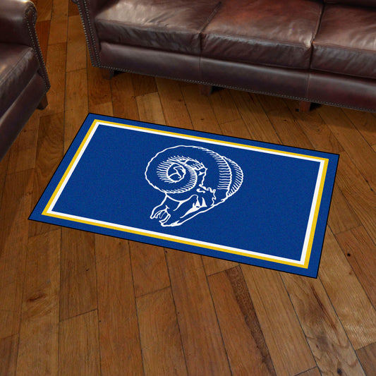 Los Angeles Rams 3ft. x 5ft. Plush Area Rug, NFL Vintage