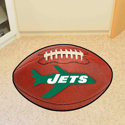 New York Jets Football Rug - 20.5in. x 32.5in., NFL Vintage