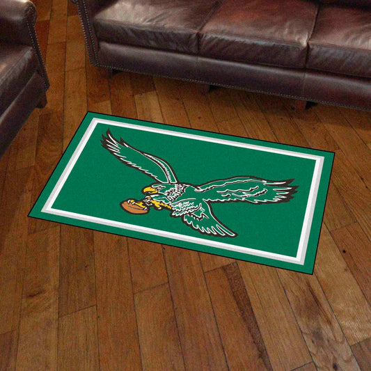 Philadelphia Eagles 3ft. x 5ft. Plush Area Rug, NFL Vintage