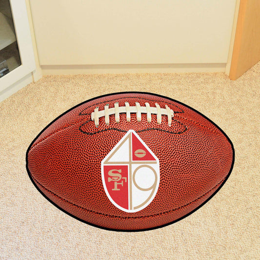 San Francisco 49ers Football Rug - 20.5in. x 32.5in., NFL Vintage